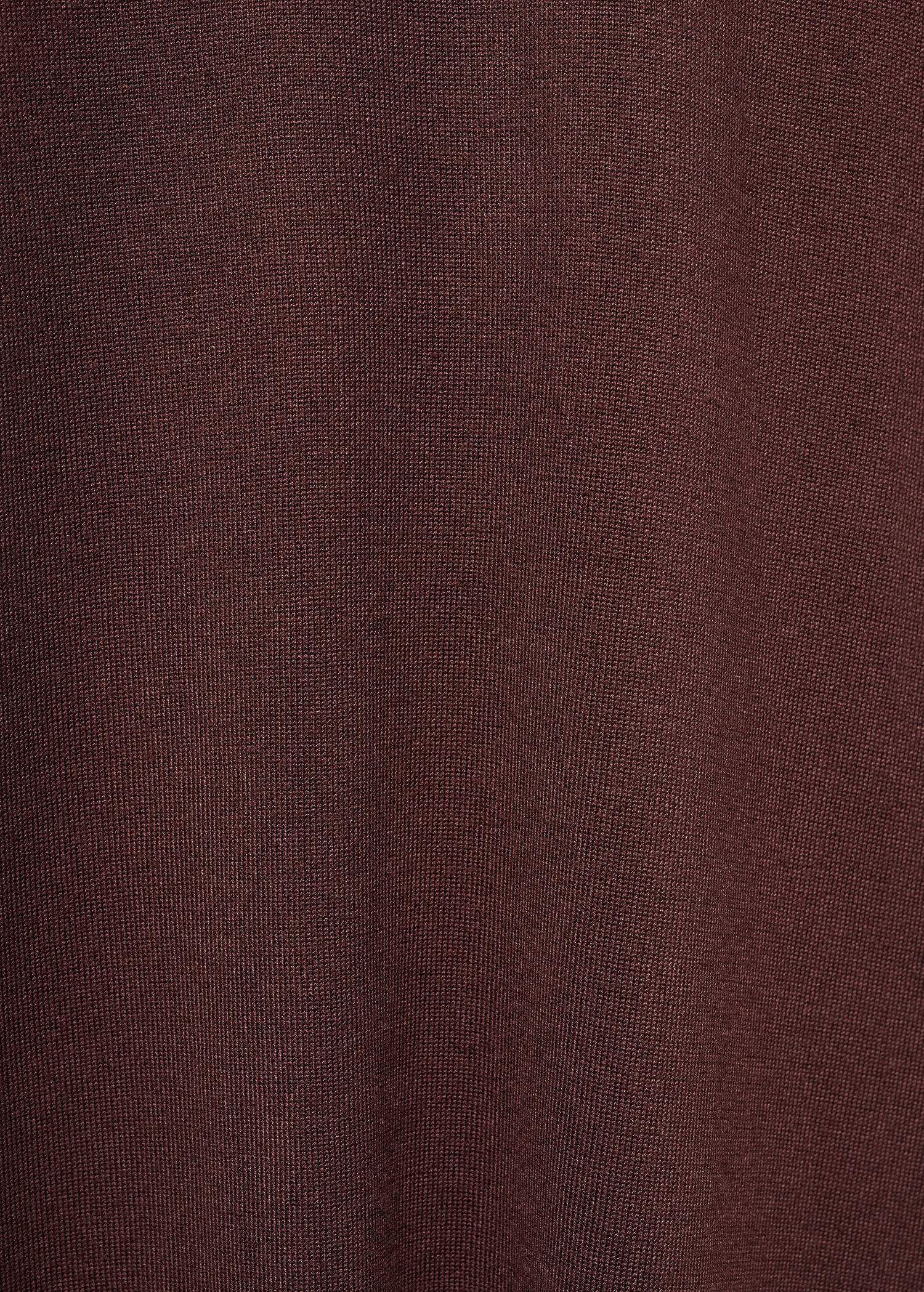 Perkins-neck knitted dress