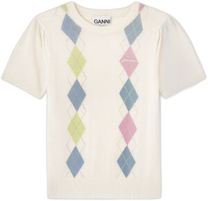 Light Cotton Argyle T-shirt