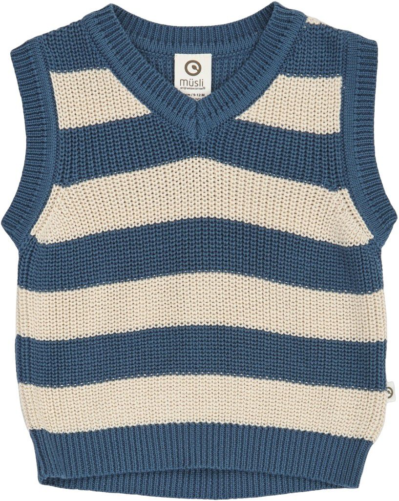 Stickad Stripe Vest Baby