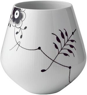 Black Fluted Mega Vas 20,5 cm