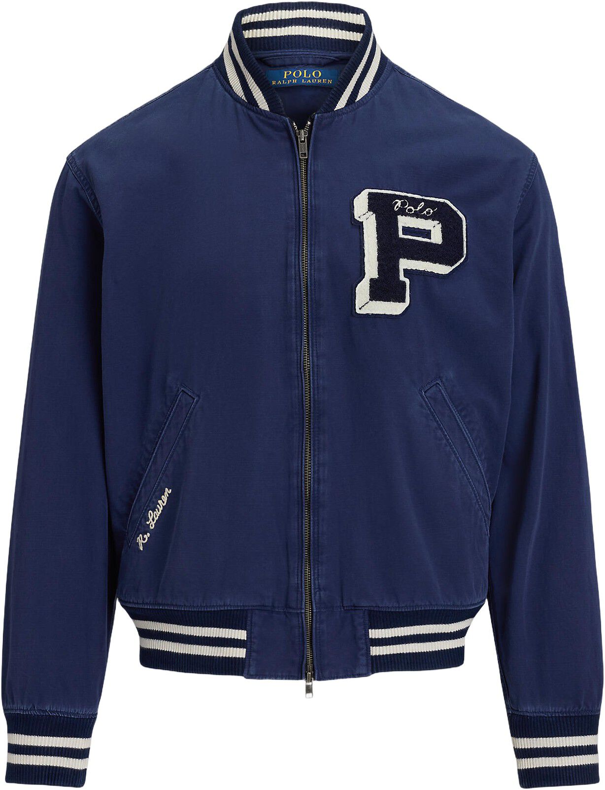 Embroidered Canvas Track Jacket