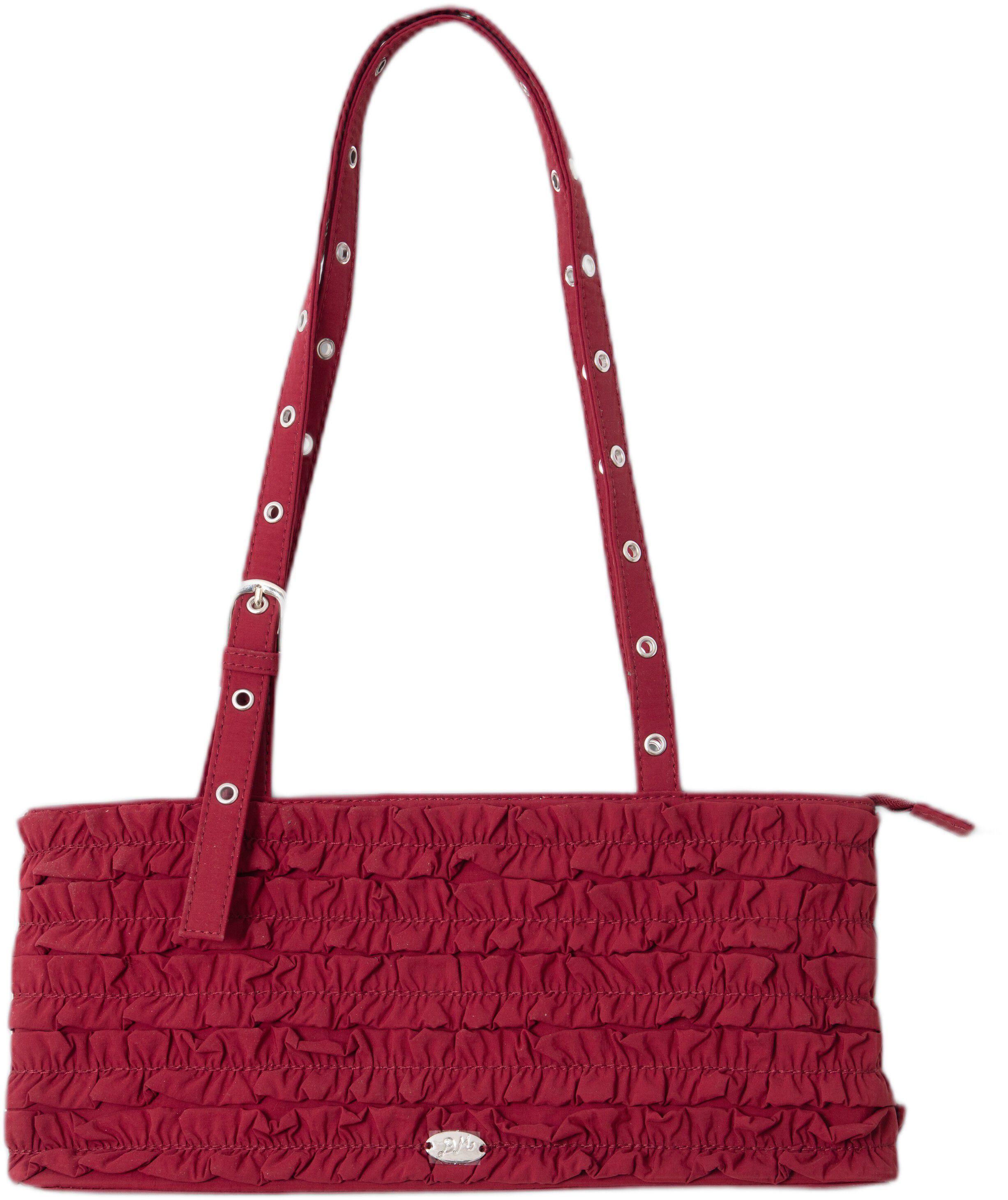 SOPHIA RUFFLE BAG - RED PEAR