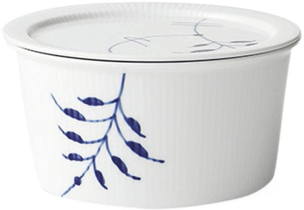 Blue Fluted Mega skål med lock 100 cl