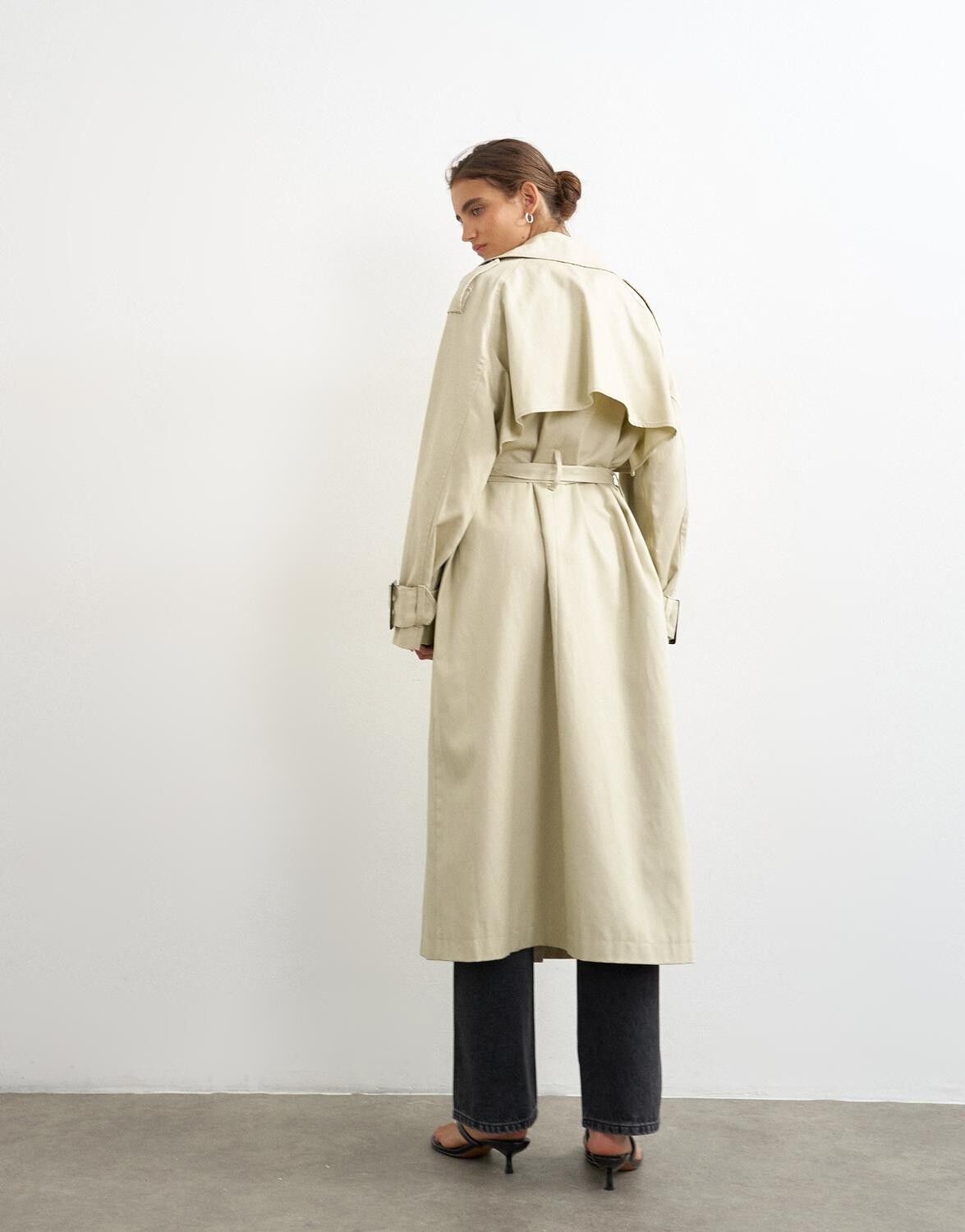 Tshelena Bubble Hem Trench Coat Otw