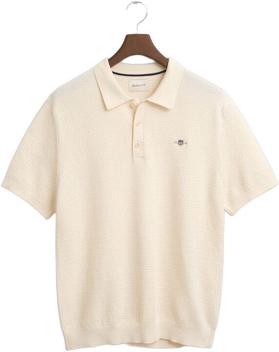 TEXTURED COTTON SS POLO
