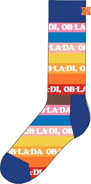 The Beatles Ob-La-Stripe Sock