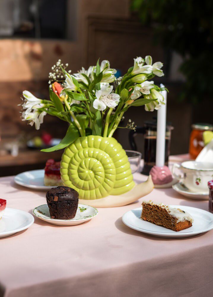 Vase - Woodland - Snail Gr&oslash;n