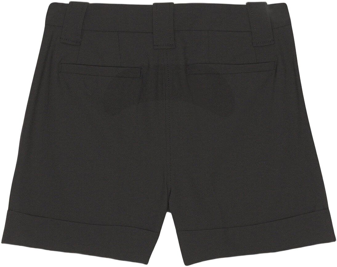 Shorts i melerat, l&ouml;st h&auml;ngande tyg