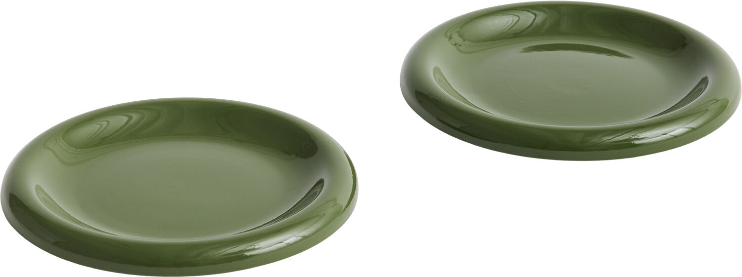 Barro Plate-Set of 2-&Oslash;18-Green