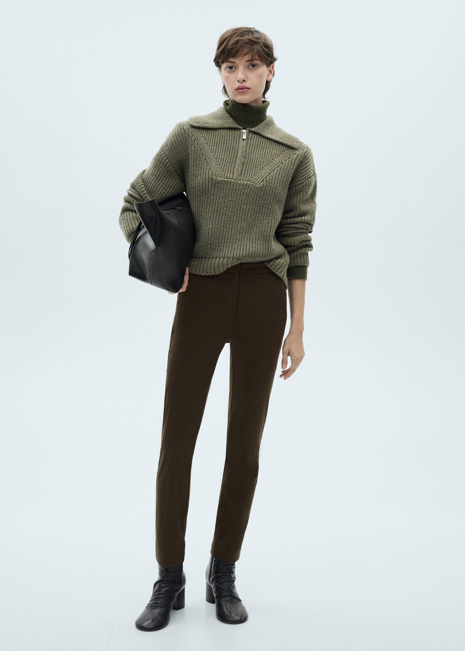 Crop skinny trousers