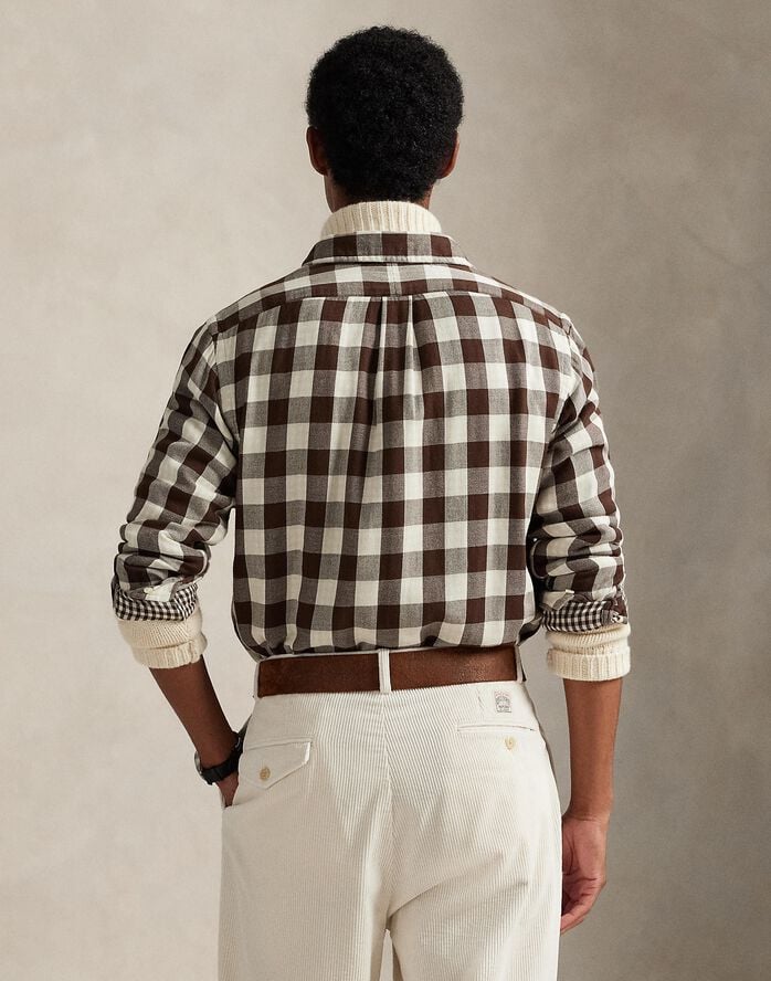 Custom Fit Plaid Double-Faced Shirt