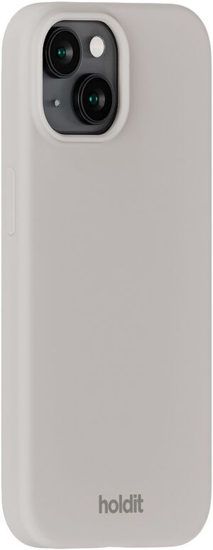 Silicone Case iPhone 15 Wool Gray