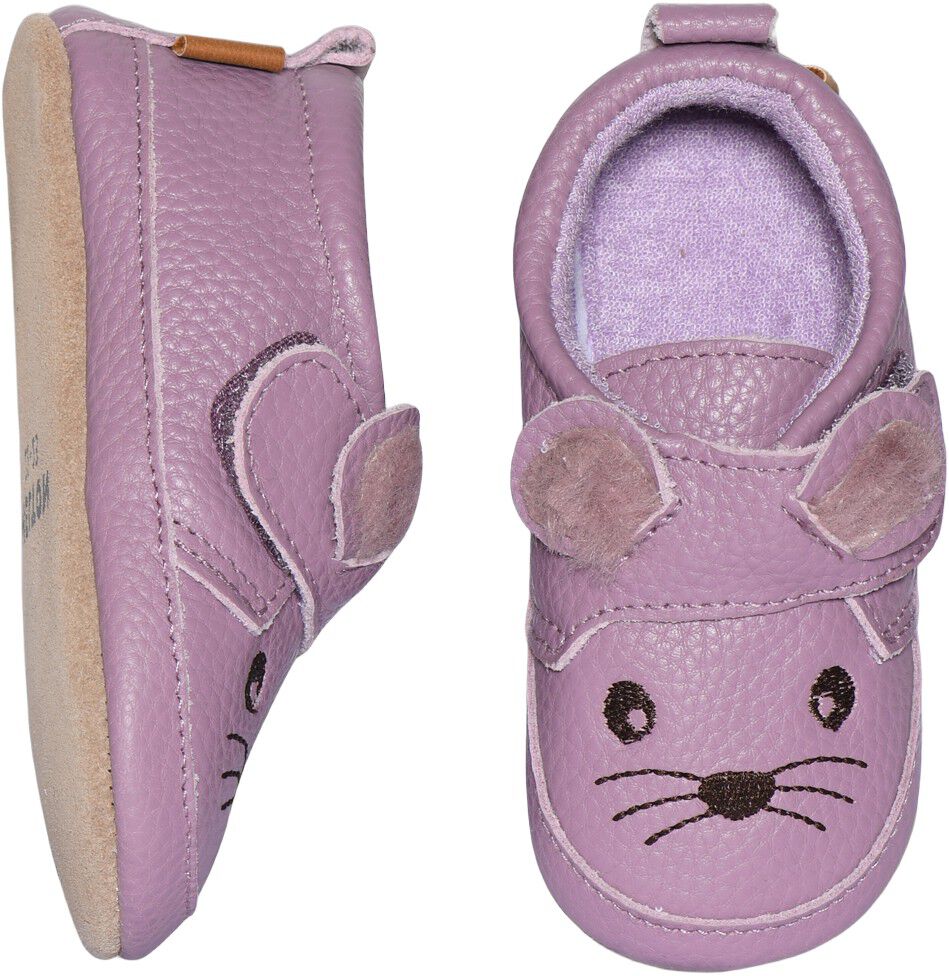 Mouse leather slippers