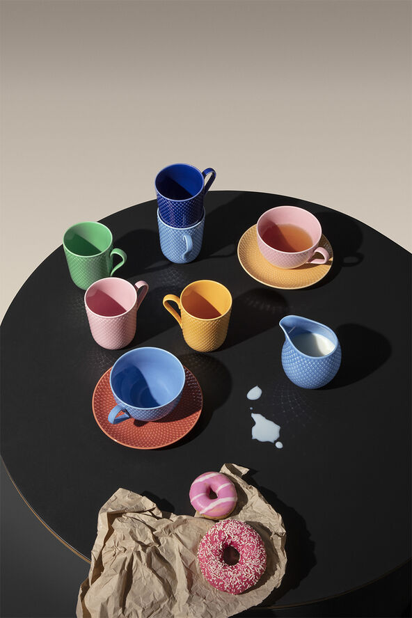 Rhombe Color Krus med hank 33 cl grøn porcelæn