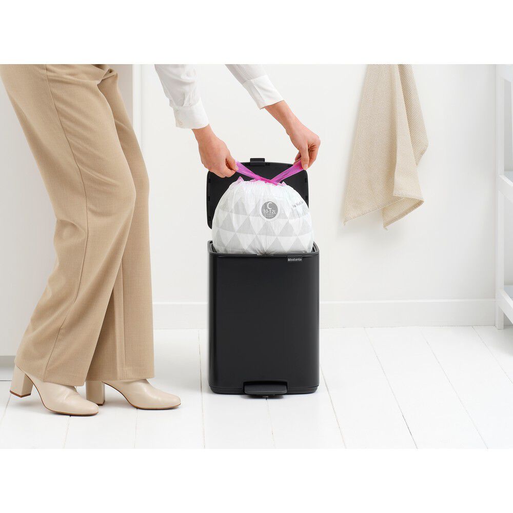 Bo pedalspand 12 ltr. - Matt Black