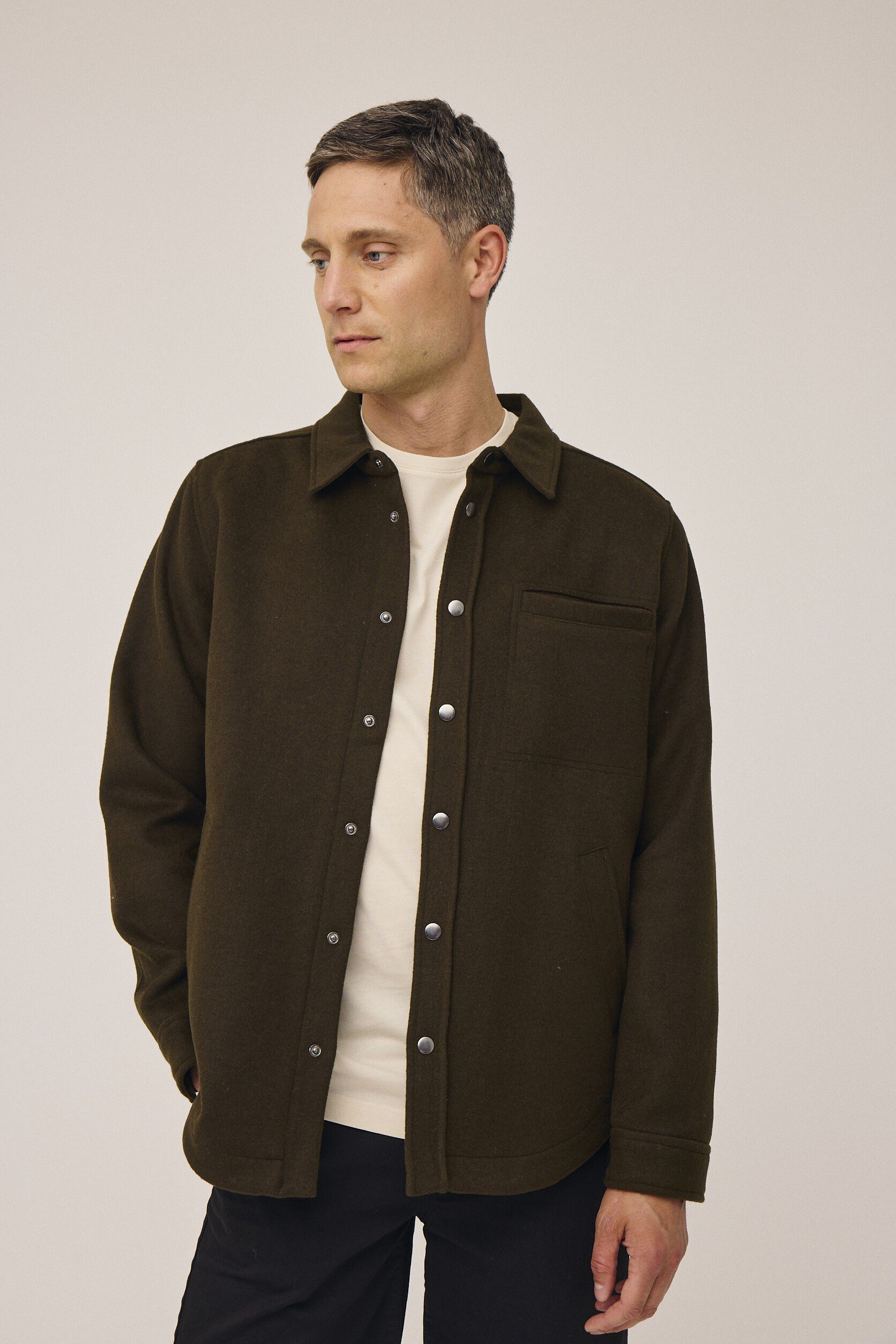 Grant 1 Overshirt - Uldmix