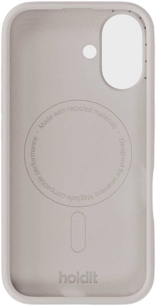 Silicone Case MagSafe Compatible iPhone 16 Wool Gray