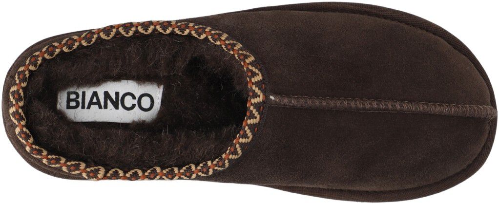 BIASNOW Flatform Binded Slip In Shoe Suede