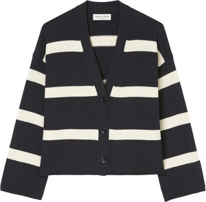 Cardigan, longsleeve, v-neck, strip