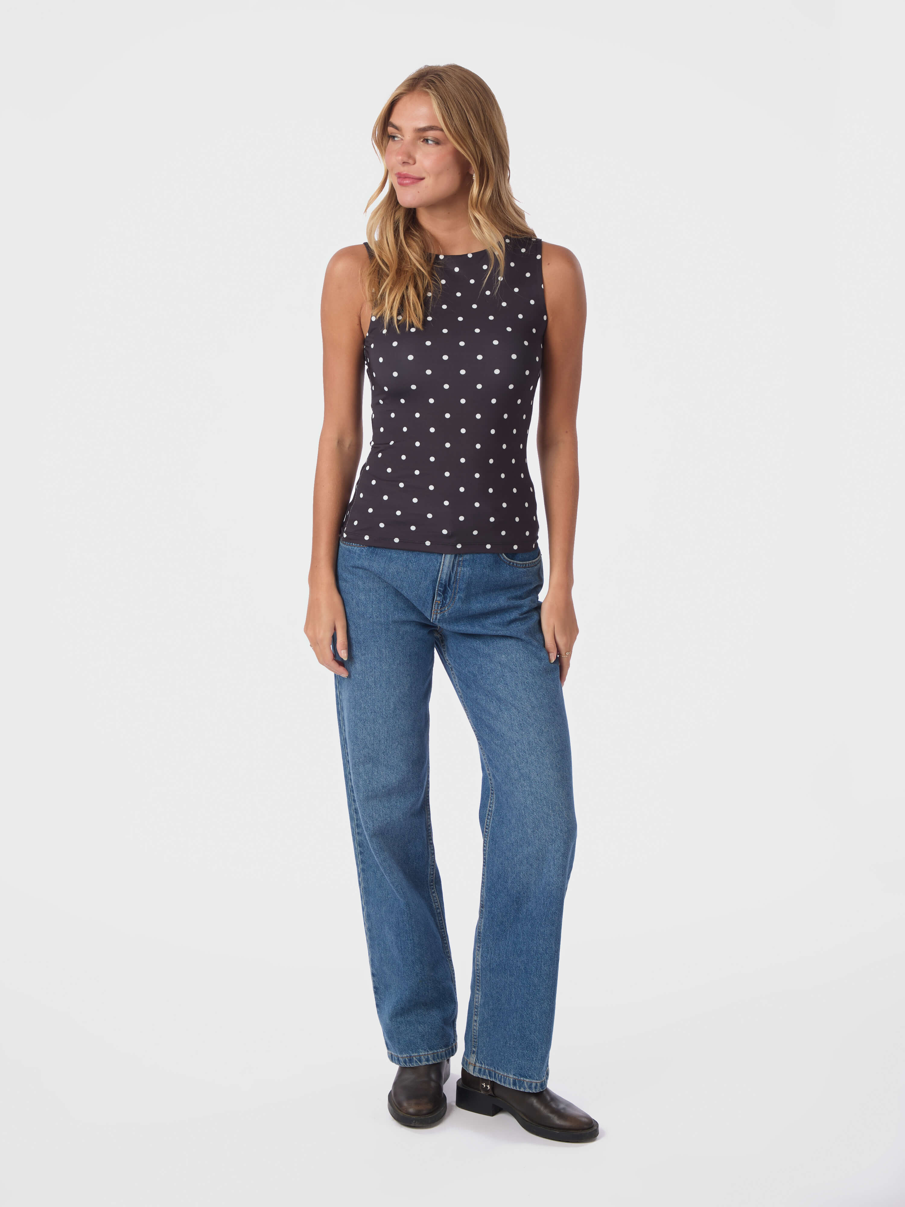Ditty Jersey Dot Top