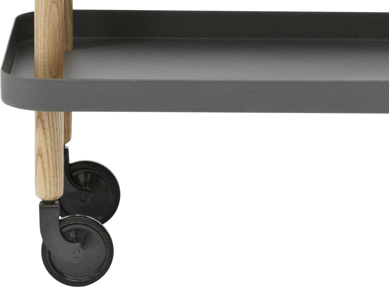 Block bord m?rkgr&aring;