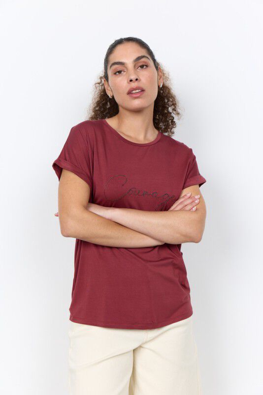 SC-MARICA 336 T-shirt M&oslash;rk r&oslash;d