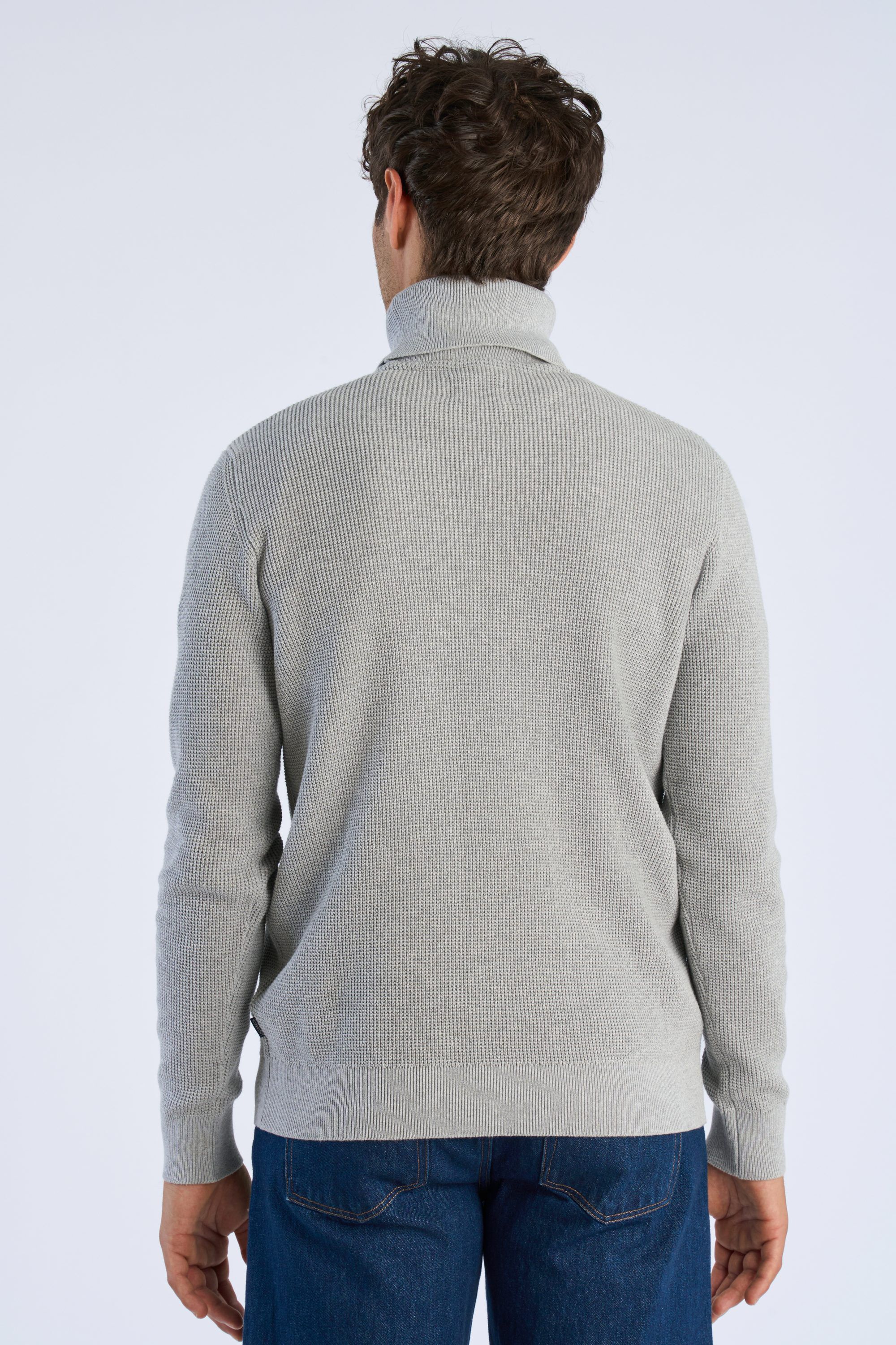 Recycled roll neck knit L/S
