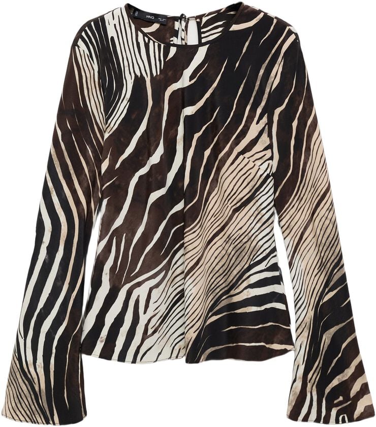 Zebra print blouse