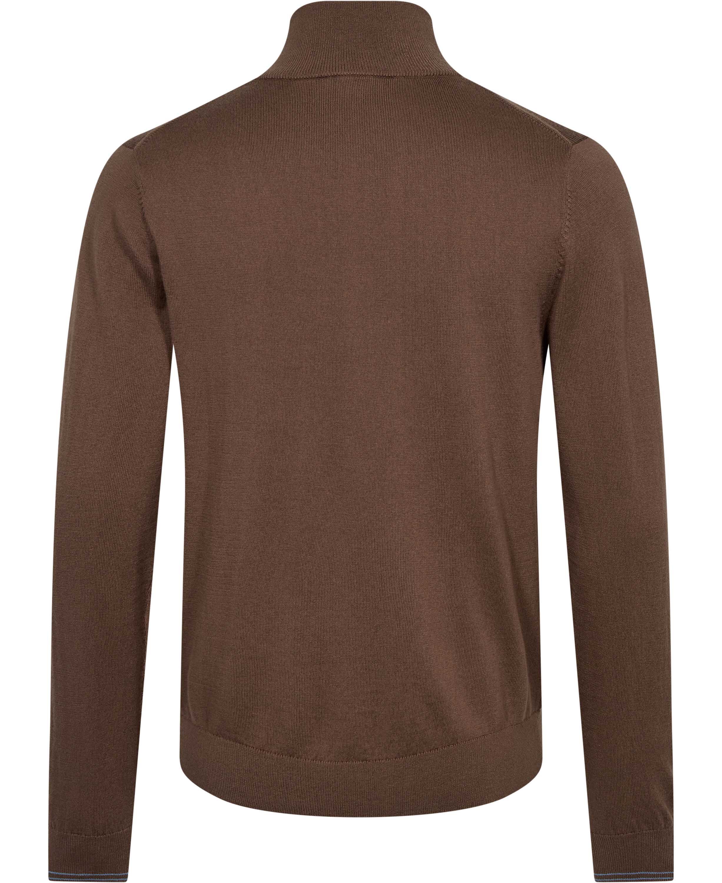 MENS SWEATER ZIP NECK ZEB BAD