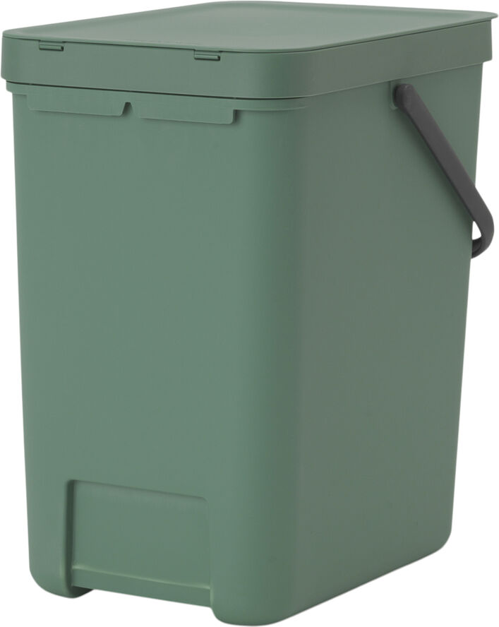 Affaldsspand m/låg sort. kon 25 ltr.