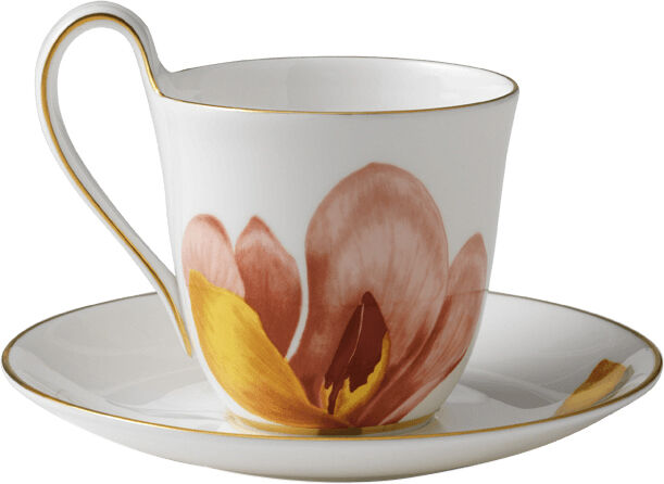 Flora kopp och fat 27 cl Mangolia