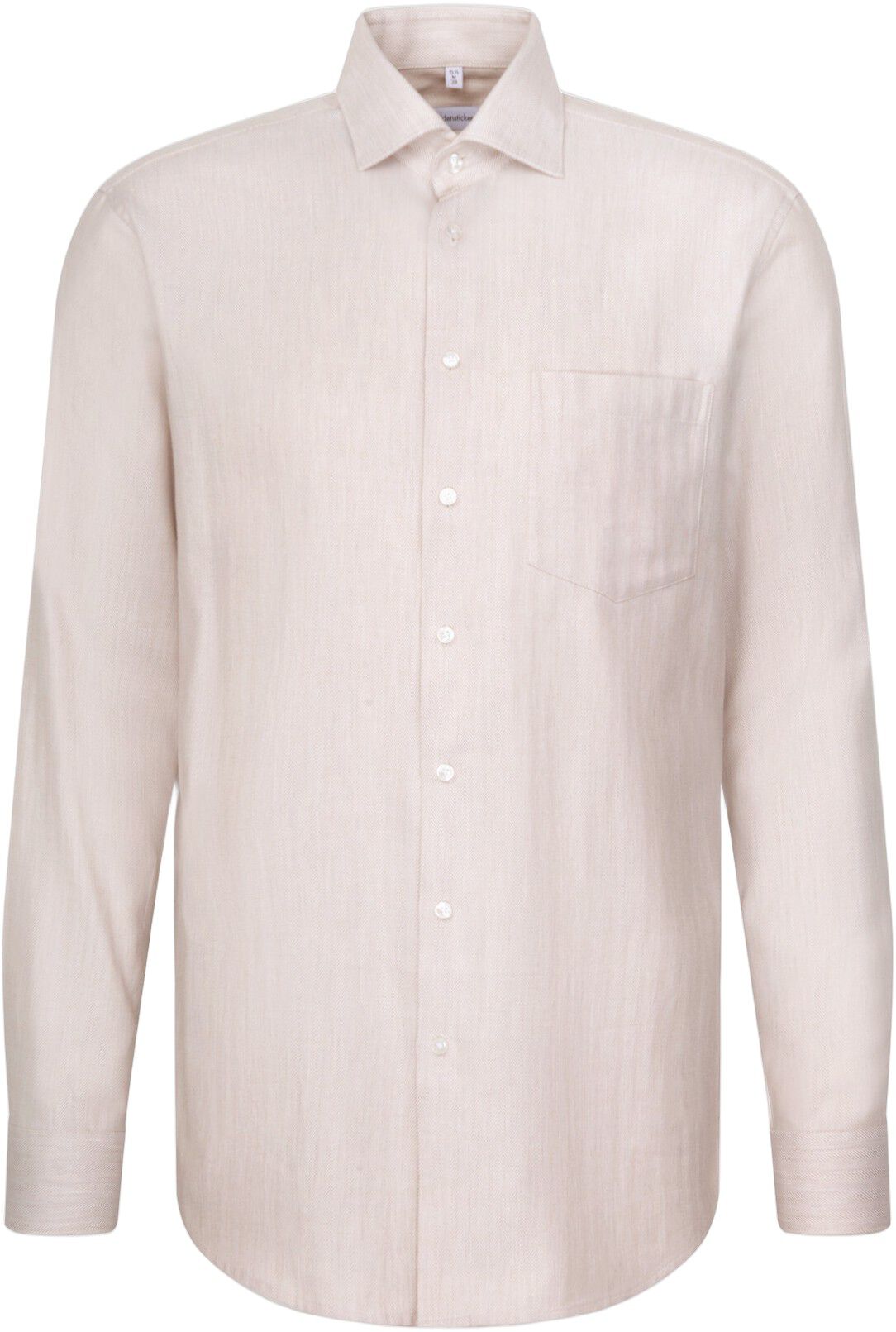 Flannel shirt Regular 1/1 Kent-Collar Herringbone