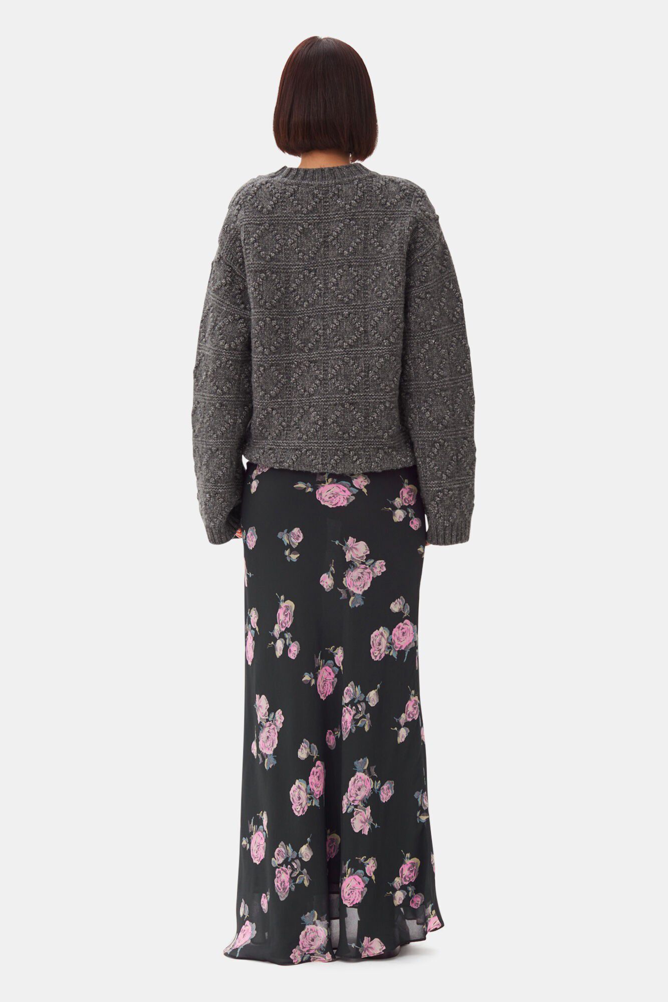 Fluid Crepe Maxi Skirt