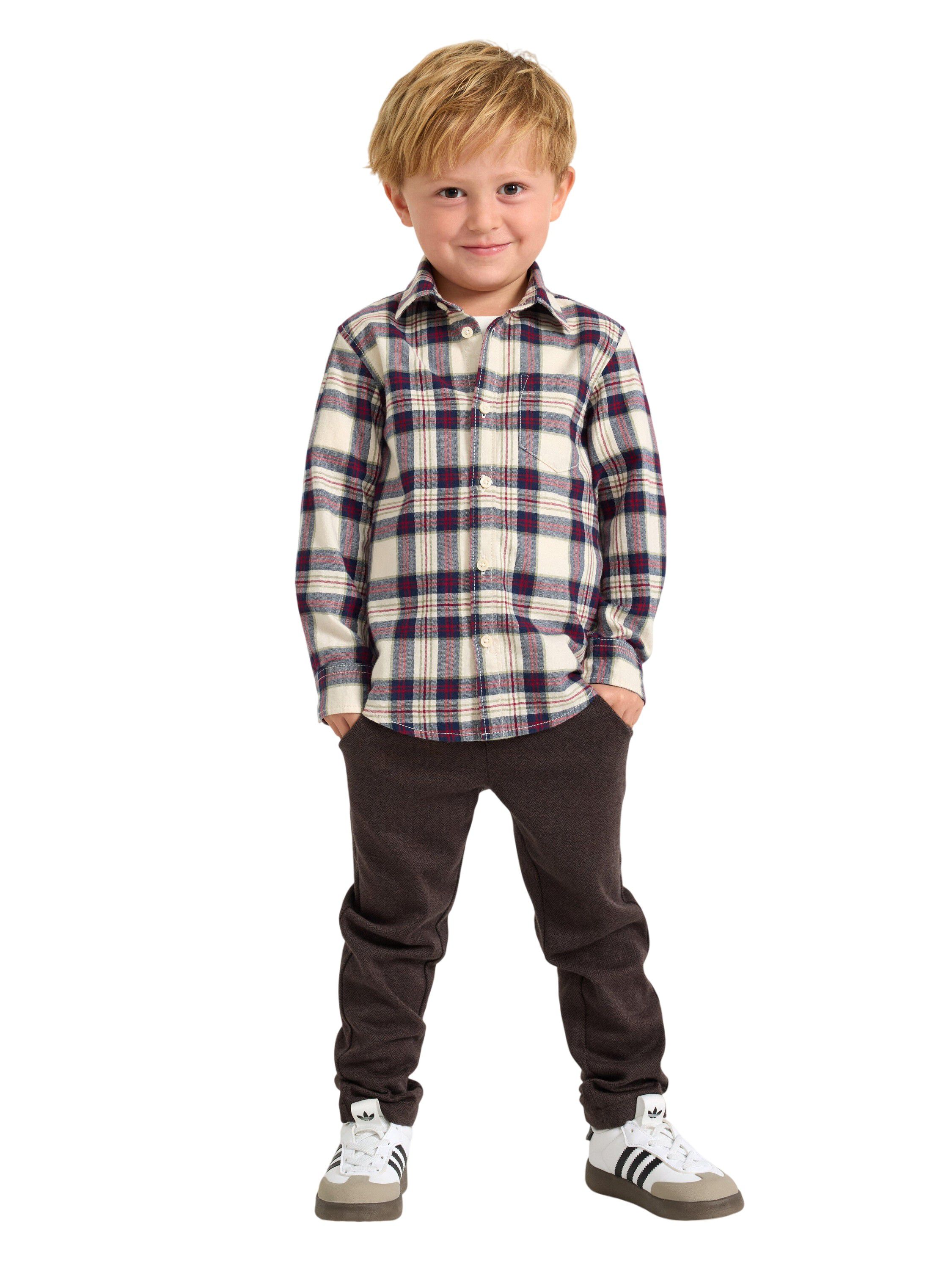 Bl&oslash;d, ternet skjorte med lange &aelig;rme