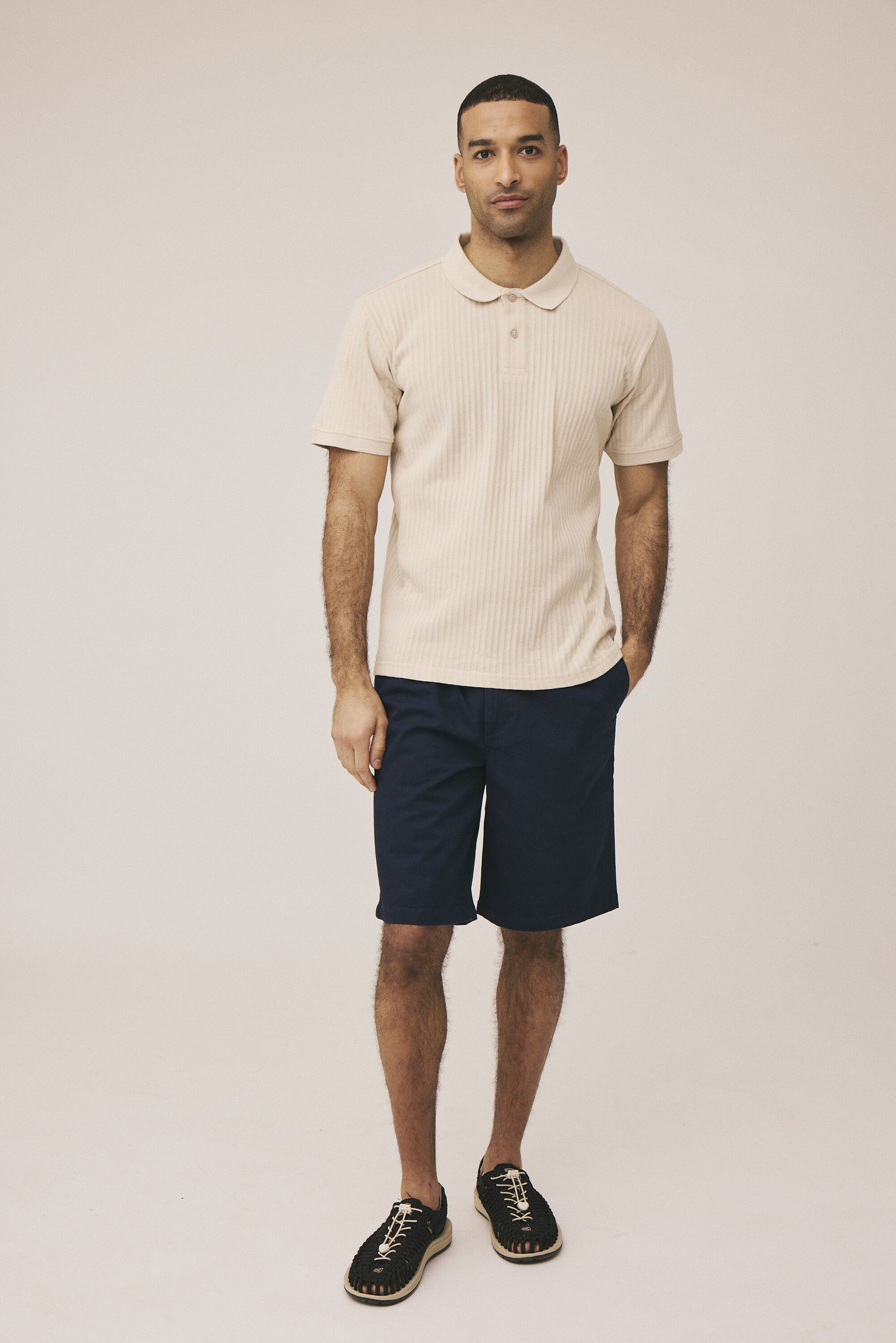 Harry textured polo GOTS