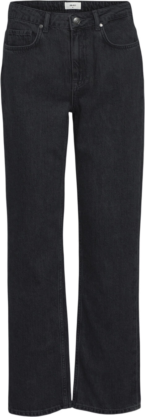 OBJSAVA ELLEN MW STRAIGHT BLK JEANS