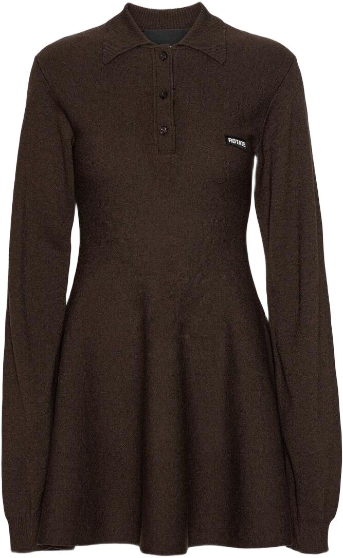 Slinky Knit Polo Dress