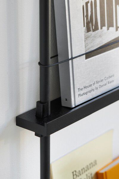 Box set, Magazine Shelving MS.65. 1, Black shelves, Black leg