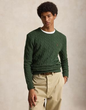Cable-Knit Wool-Cashmere Sweater
