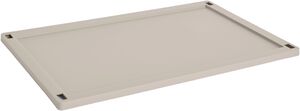 HAY Colour Crate Lid Plastic-Large-Warm grey