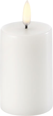 UYUNI LIGHTING - Pillar LED Candle - Nordic White - 5 x 7,5 CM