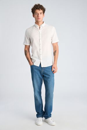 Cotton/linen shirt S/S