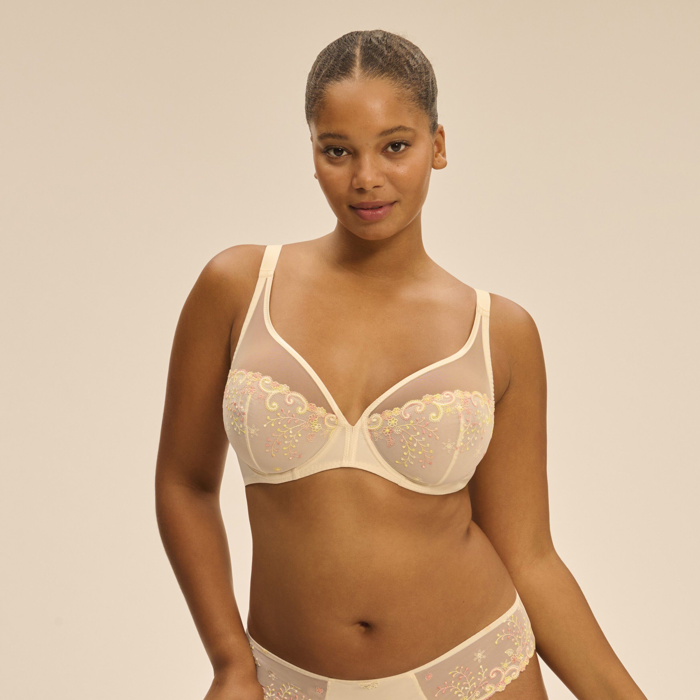 D&Eacute;LICE Plunging underwired bra