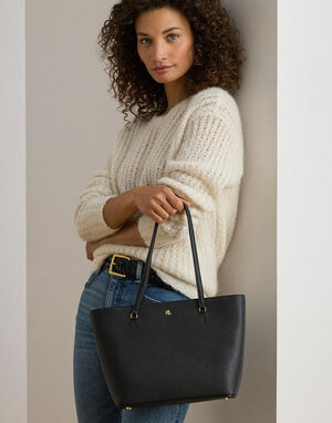 Crosshatch Leather Medium Karly Tote