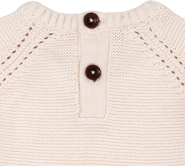 KNITTED PULLOVER W. FRILL