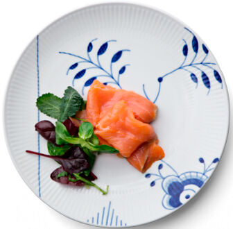 Blue Fluted Mega 23 cm Coupe tallrik