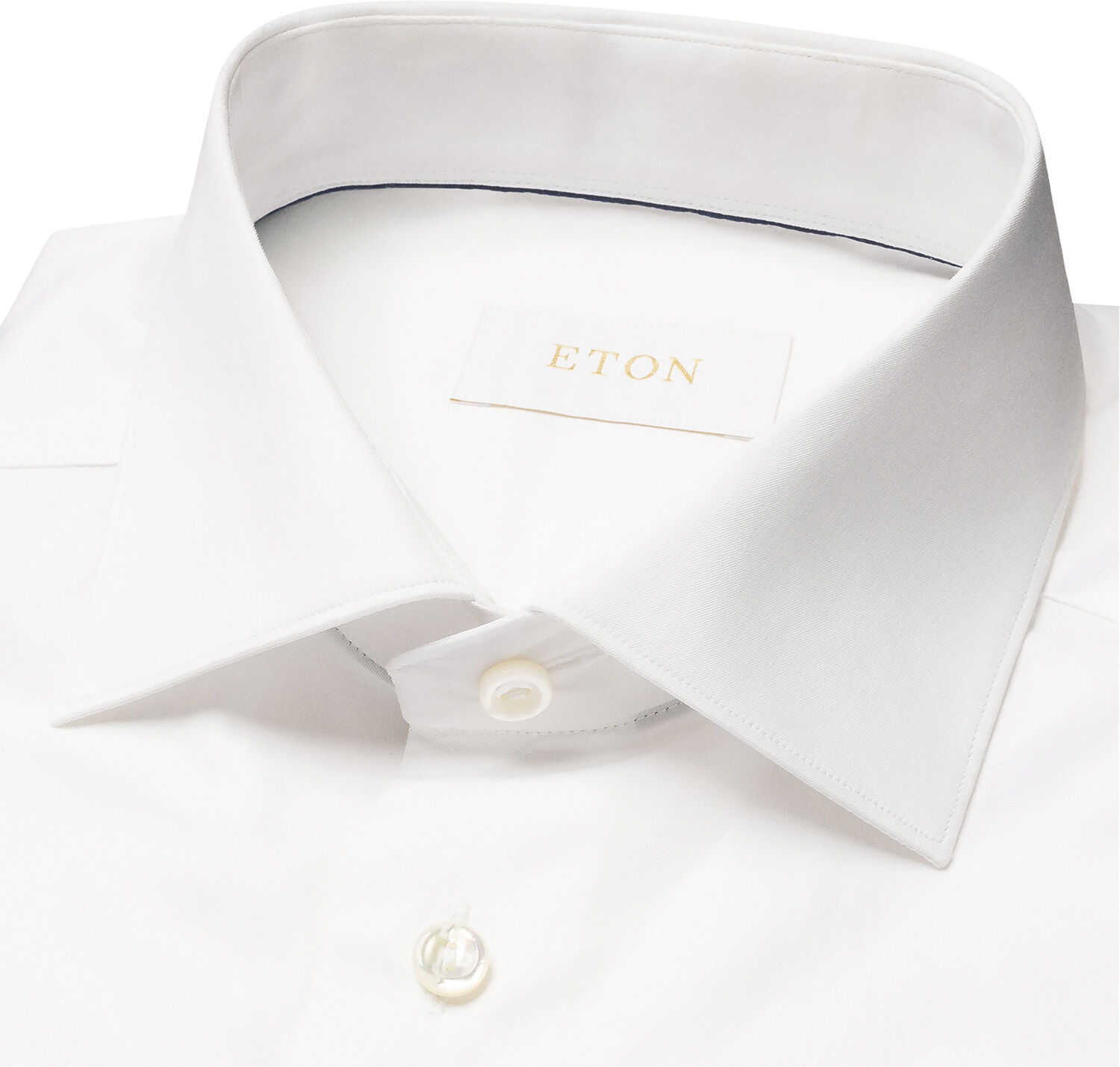 Contemporary Fit White Solid Elevated Twill Shirt