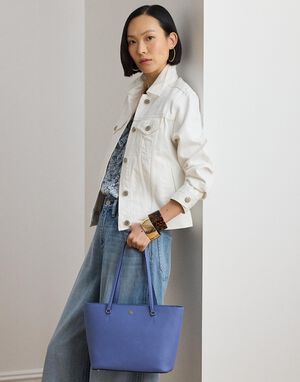 Crosshatch Leather Medium Karly Tote