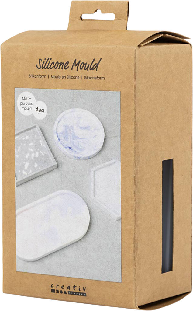 Silikoneform, Firkant, cirkel, hexagon og oval