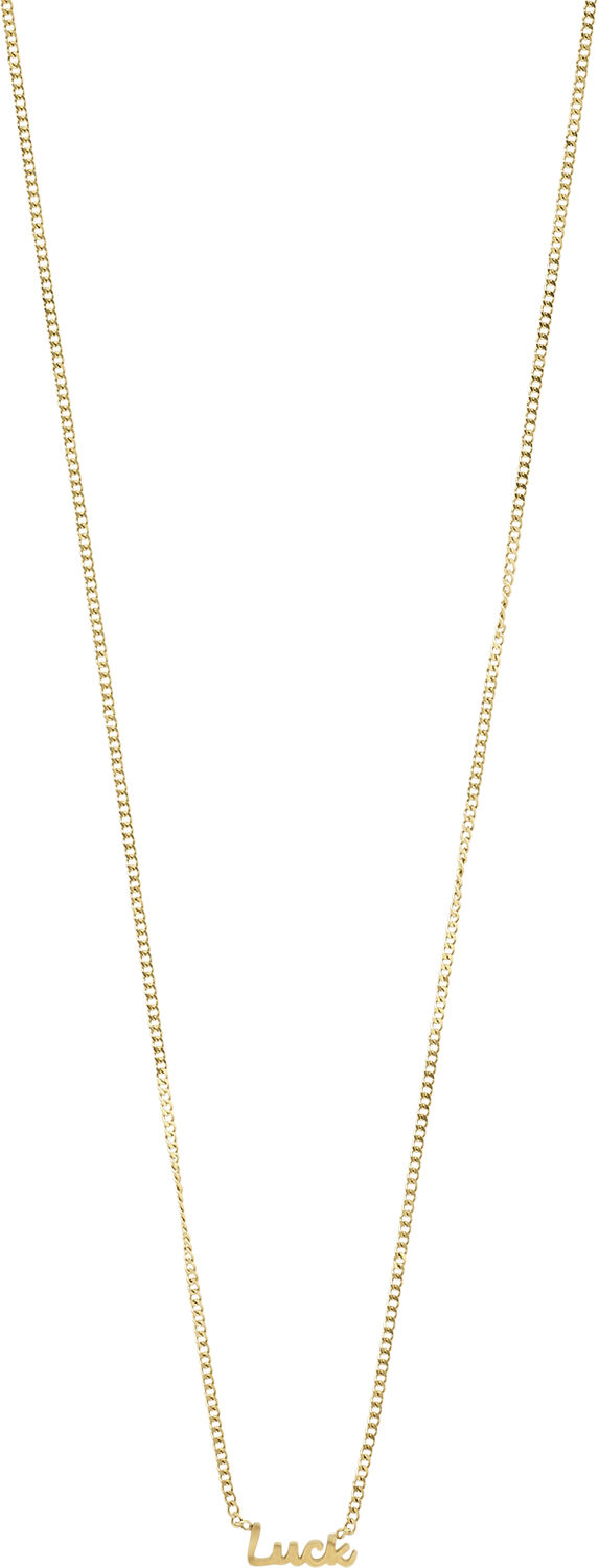 LUCK recycled necklace gold-plated